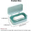 Soap Box with Removable Drainer and Lid, 2 Layers Rectangular Soap Dish Container, Travel Leakproof Holder Soap Dish Soap Case 4