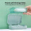 Soap Box with Removable Drainer and Lid, 2 Layers Rectangular Soap Dish Container, Travel Leakproof Holder Soap Dish Soap Case 5