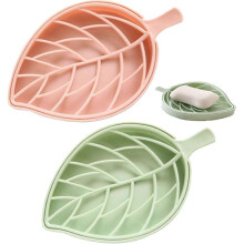 2 Pcs Plastic Soap Dish, Leakproof Bar Soap Holder, Soap Box with Water Reservoir, Portable Travel Soap Case, Soap Tray Easy Cleaning, Soap Dishes -Yx