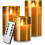 Flameless Flickering Candles,3 Pack LED Candles Battery Operated 1