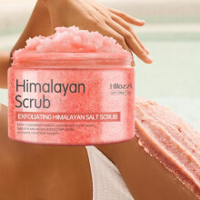(Hiramaya Scrub) Himalayan salt scrub cleanses the skin, whitens, exfoliates, removes dead skin, and makes the skin smooth and elastic Bathing