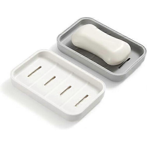 2Pcs Soap Dish Holders, Soap Saver for Shower, Bathroom, Kitchen, Sinks,Keep Soap Dry Container