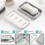 2Pcs Soap Dish Holders, Soap Saver for Shower, Bathroom, Kitchen, Sinks,Keep Soap Dry Container 3