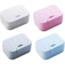 Soap Dishes 4 Pack Soap Box Waterproof Soap Containers Hinged Soap Box for