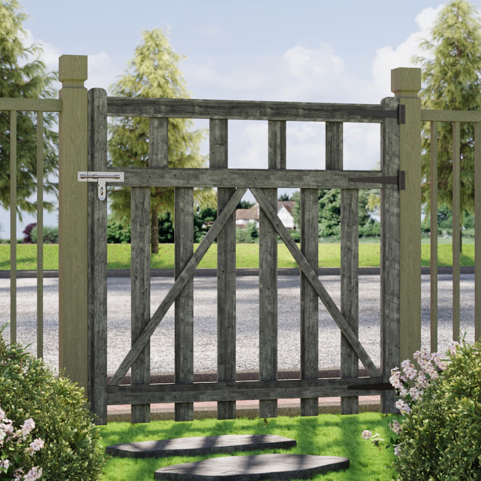 120x120cm Outdoor Wooden Garden Gate Fence Door