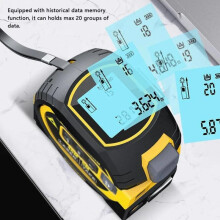 (40m and 5m type) 3 in 1 Laser Rangefinder 5M Tape Measure Ruler LCD Backlight Distance Meter Measurement Device Building With Display