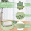 2Pcs Soap Dish Soap Box, Soap Dishes with Lid, Plastic Draining Soap Dishes, Soap Box Container, Soap Bar(Green) 2