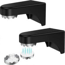 2 Pieces Magnetic Soap Holder, Wall Mounted Soap Holder for Bathroom, Magnetic Soap Holder without Drilling, Black Soap Holder with 2