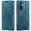 (Blue) Retro Leather Wallet Case for Samsung Galaxy A26 Rfid Blocking Adjustable Kickstand Shockproof Protection 3