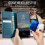 (Blue) Retro Leather Wallet Case for Samsung Galaxy A26 Rfid Blocking Adjustable Kickstand Shockproof Protection 8