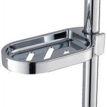 Soap Dish Holder Adjustable Soap Holder for Shower Rail Slide
