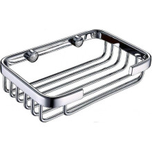 Solid Brass Chrome Finished Bathroom Shower Soap Basket Toilet Shower Soap Dish Holder Wall Mounted