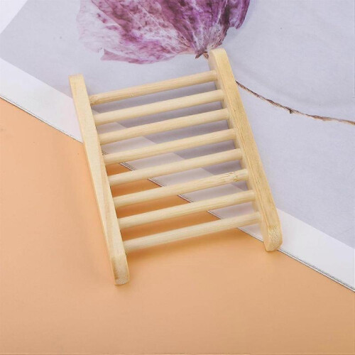 Bamboo Soap Dish - Draining Soap Dish for Hard Soap for Sinks and Showers 2
