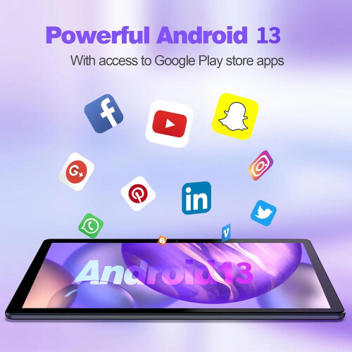 PRITOM Android WiFi Tablet Android Gray ‎1280 x 800 pixels 64GB ROM Quad Core 1