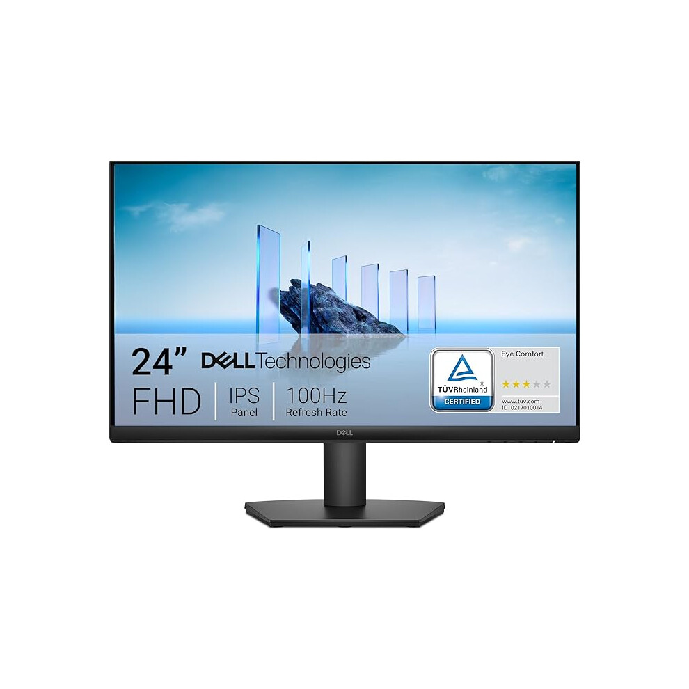Monitors Black Dell 24 Monitor - Se2425hm, Full Hd (1920X1080), 100Hz, Ips, 5Ms, Vesa (100X100mm), Hdmi, Vga, 3 Year Warranty,