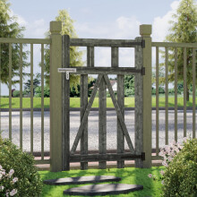 76x120cm Outdoor Wooden Garden Gate Fence Door