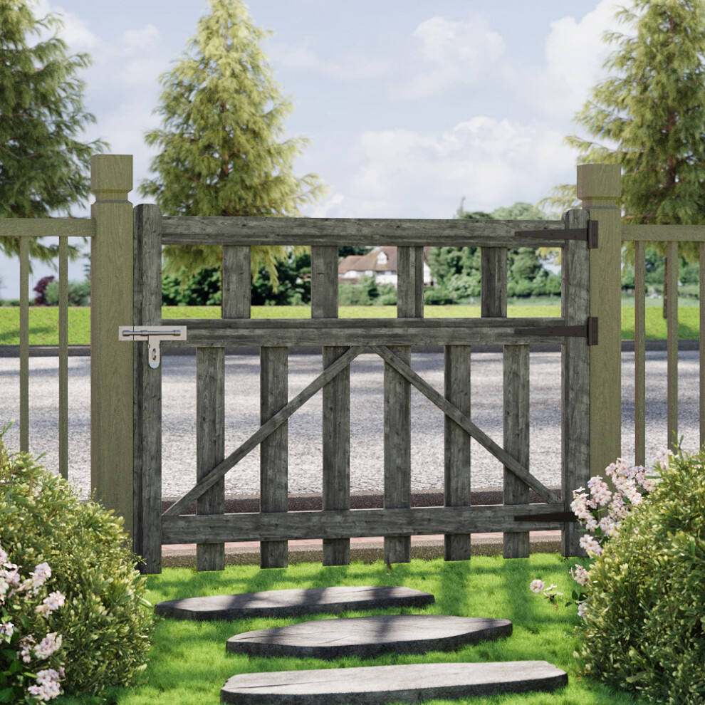120x90cm Outdoor Wooden Garden Gate Fence Door