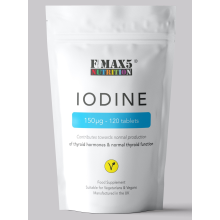 Iodine 150mcg - 120 Tablets - Support Thyroid Health & Slimming Aid