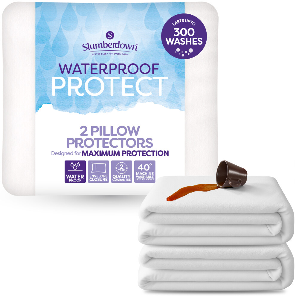 2 Pack Waterproof Pillow Protector