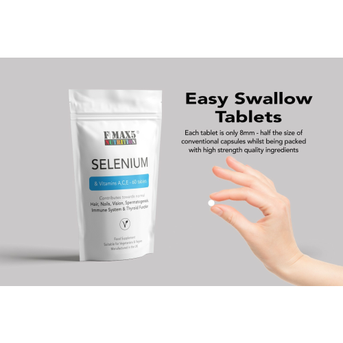 Selenium 220μg & Vitamins A,C,E Immune System, Hair, Nails Support 2