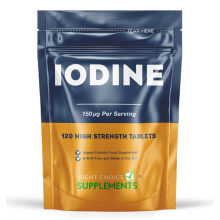Iodine 150mcg High Strength | 120 Tablets | Healthy Thyroid Support