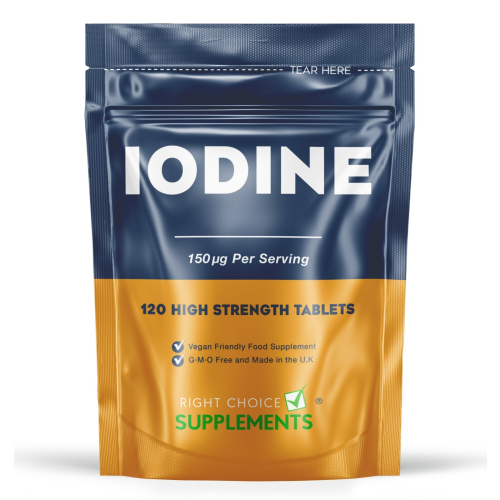 Iodine 150mcg High Strength | 120 Tablets | Healthy Thyroid Support