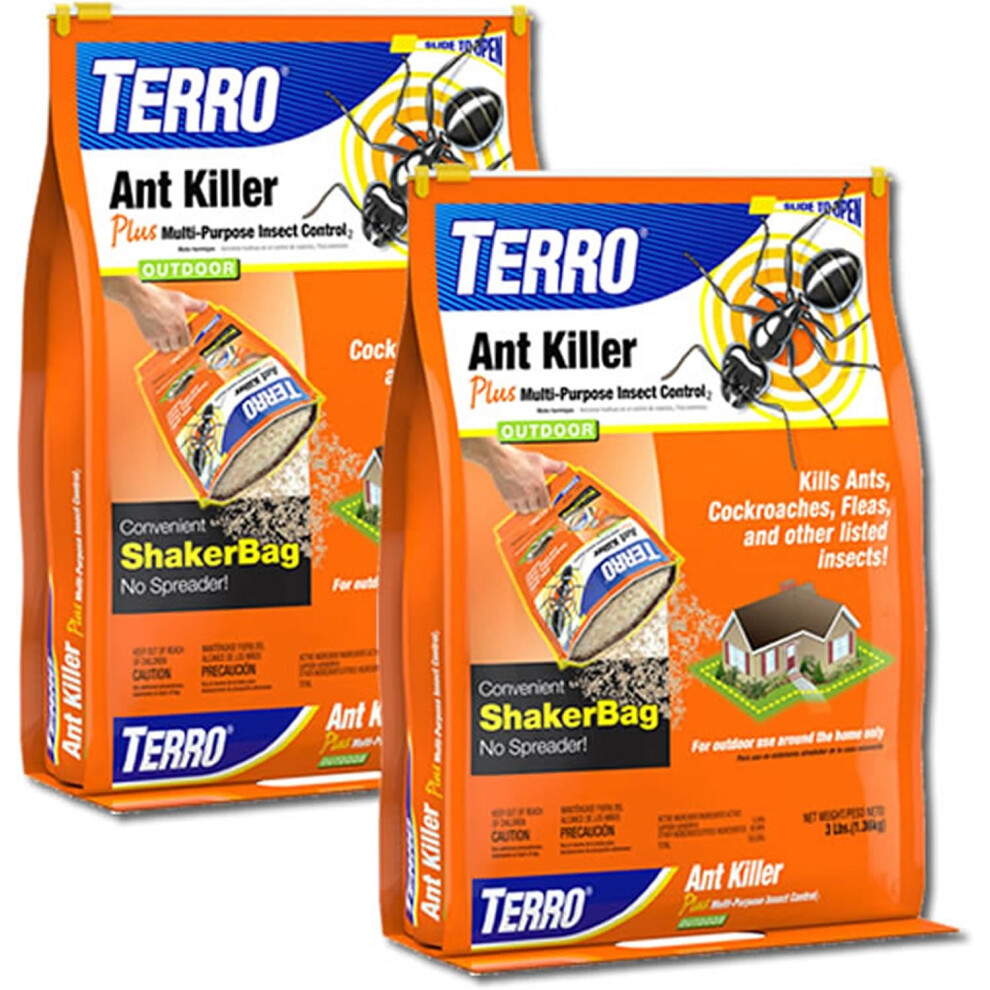 Terro T901-2 Ant Killer Plus Insect Control 3lb bags (2-Pack)