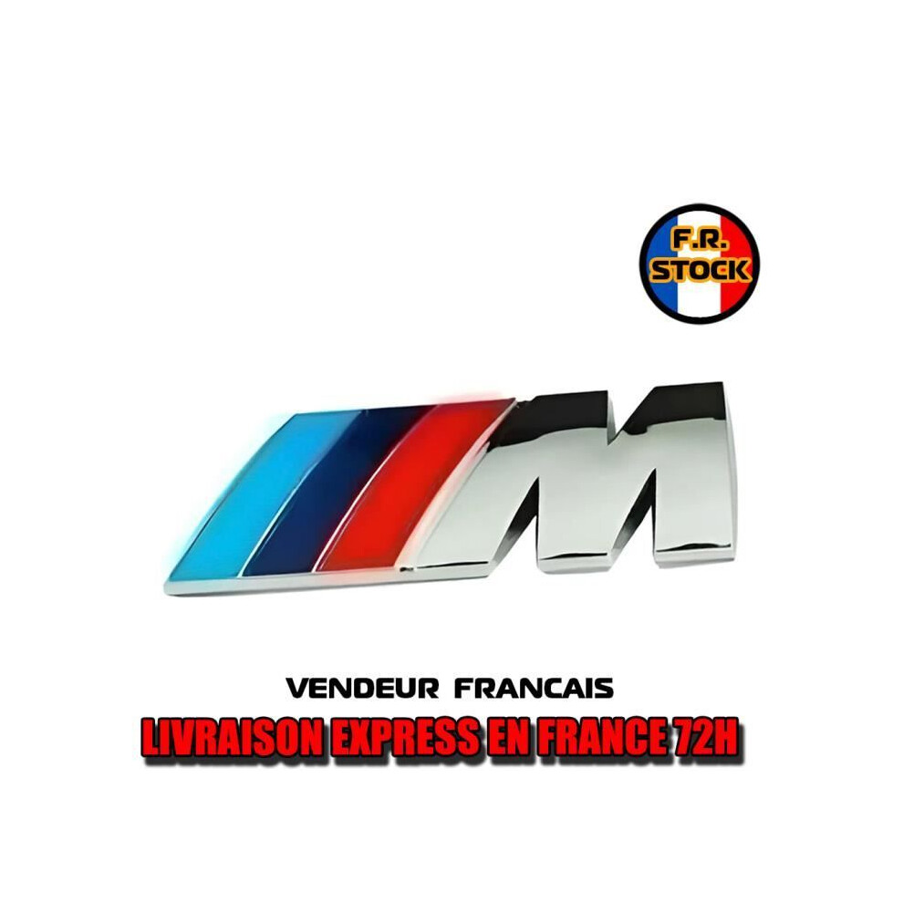 BMW M Sport Brillant Coffre Logo Badge 90mm Coffre Emblème Série 1 2 3 4 5 NOUVEAU