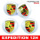 4 x Porsche Macan hellgraue Radnabenkappen Logo 65mm 2