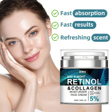 (2 bottles (total 100ml)) 3 Bottles SUMAX Retinol Face Cream 150ml Collagen Moisturizing Cream Hyaluronic Acid Face Cream Nourishment Anti-Aging Suitable for Men and Women
