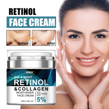 (1 bottle (50ml)) 3 Bottles SUMAX Retinol Face Cream 150ml Collagen Moisturizing Cream Hyaluronic Acid Face Cream Nourishment Anti-Aging Suitable for Men and Women