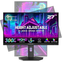 Minifire 27 Inch Gaming Monitor, 300Hz, WQHD, 2K Gaming Monitor,Height Adjustable vertical