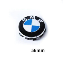 (56MM/Blue and white) BMW Wheel Hub Caps for 1 3 5 7 Series X1 X3 X5 Blue White Plastic Universal