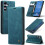 Wallet Case For Samsung S25 Leather Flip Magnetic TPU Shell Case blue 4