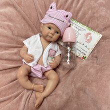 13 Pollici Impermeabili In Silicone Pieno Bettie Bebe Rorning Ragazza Con Pelle Dipinta Neonate Bambola Bambino Lifeleke Rorning For Kids Regalo