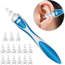 Extracteur de cérumen en silicone en spirale, outil de nettoyage du cérumen, nettoyeur d'oreilles