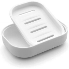 Plastic Soap Dish with Drainage,Soap Dishes Holder for Bathroom ShowerKeep Soap Dry and Easy Cleaning