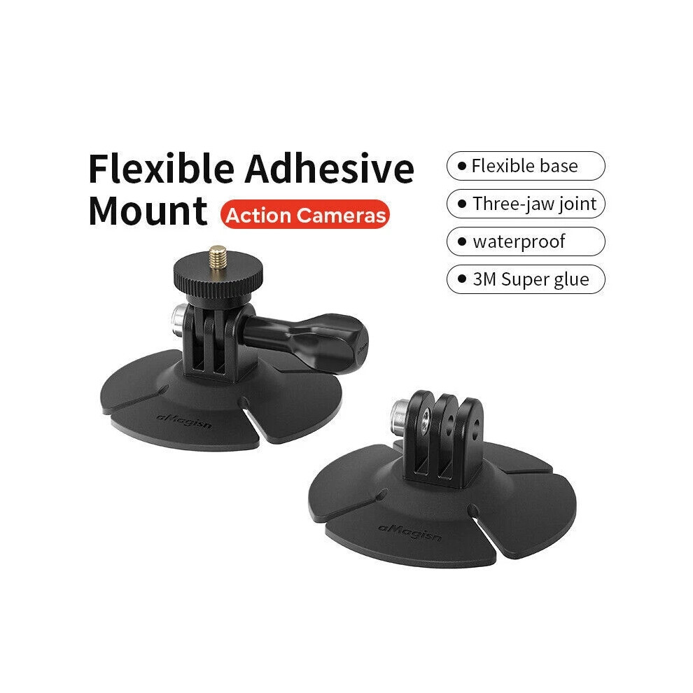 1X Flexible Adhesive Helmet Windshield Mount Base For Insta360 Gopro Action Uk 6963793591091