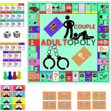 Bordspellen voor koppels, Monopoly-bordspellen voor volwassenen, ideeën voor een avondje uit, kaarten voor intimiteit voor koppels, slaapkam