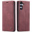 Wallet Case For Samsung S25 Leather Flip Magnetic TPU Shell Case red 2