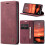 Wallet Case For Samsung S25 Leather Flip Magnetic TPU Shell Case red 6