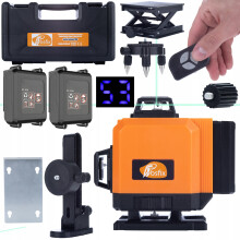 Rosfix Orange Tiger 16 vonalas lézeres szintező ROT16L-B nagyméretű USB-C akkumulátorokkal, tokban és készlettel
