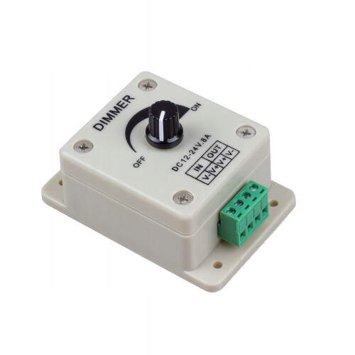 Manuel LED lysdæmper 12V 8A 96W LED strip potentiometer 2