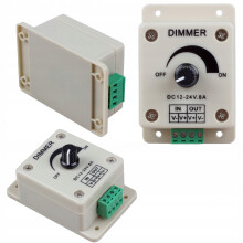 Manuel LED lysdæmper 12V 8A 96W LED strip potentiometer