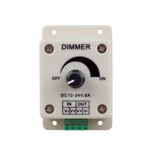 Manuel LED lysdæmper 12V 8A 96W LED strip potentiometer 1
