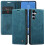 Wallet Case For Samsung S25 Plus Leather Flip Magnetic TPU Shell blue 3
