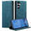 Wallet Case For Samsung S25 Plus Leather Flip Magnetic TPU Shell blue 4