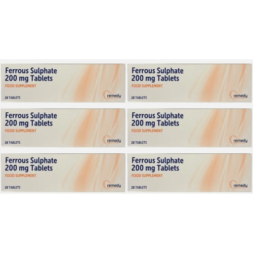 6 x Ferrous 200mg - Iron Tablets - 28 Tablets 2