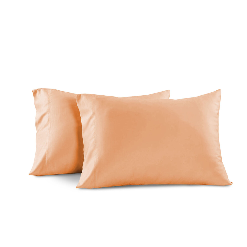 Supreme Bedding Ltd (Rust, Plain Pillowcase 2-Pack) Luxury Duvet Cover With Fitted Sheet & Pillow Case