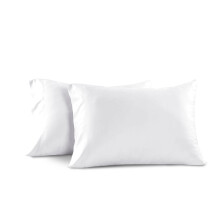 (White, Plain Pillowcase 2-Pack) Luxury Duvet Cover with Fitted sheet & Pillow Case
